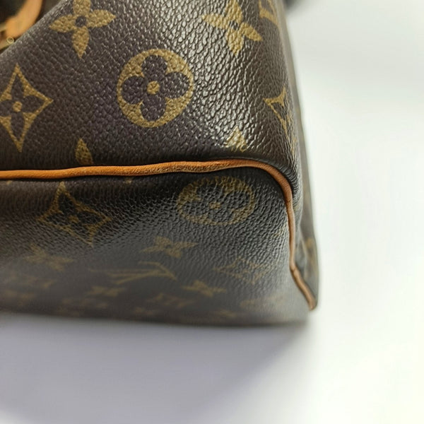 SPEEDY 35 Monogram Coated Canvas Brown
