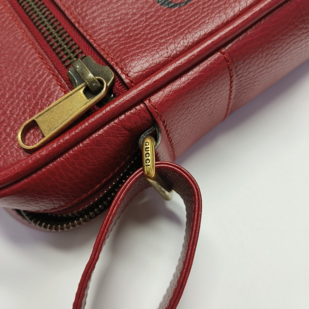 Print Calfskin Red