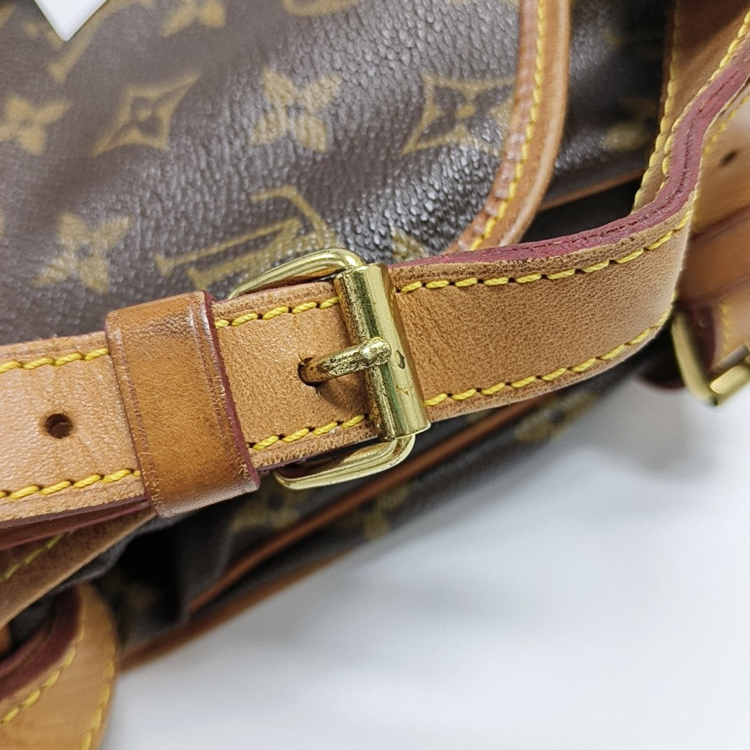 SAUMUR Monogram Coated Canvas Brown
