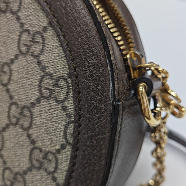Ophidia Mini Monogram Coated Canvas Beige
