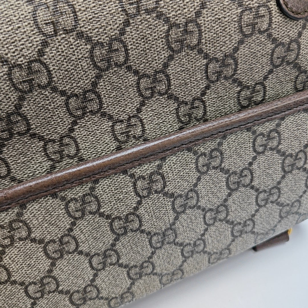 Neo Vintage Small Monogram Coated Canvas Beige