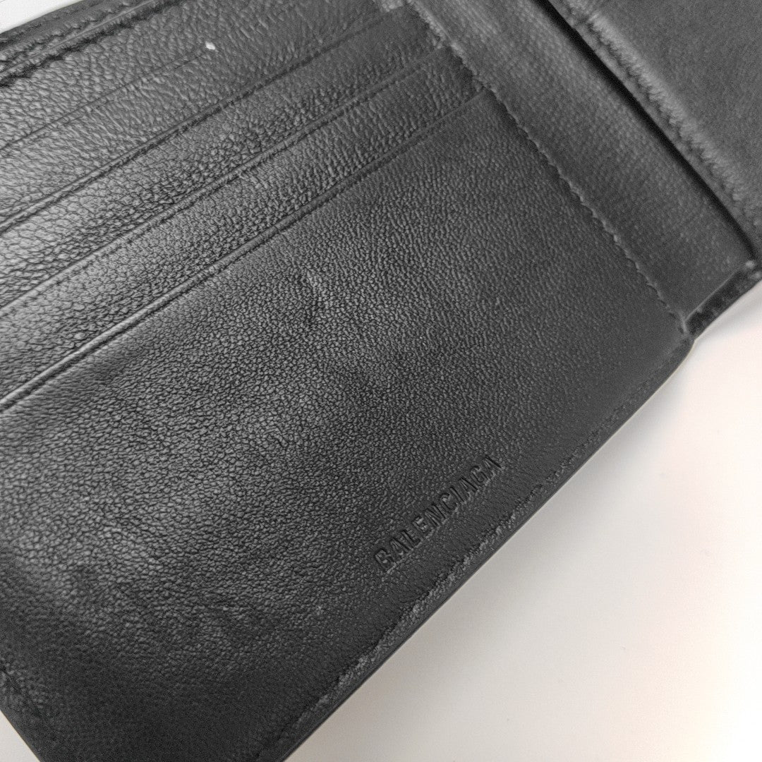 Cash Calfskin Black Wallet
