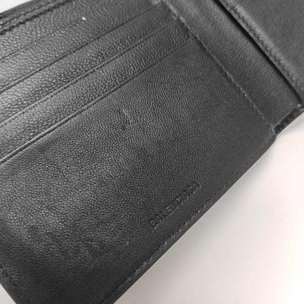 Cash Calfskin Black Wallet