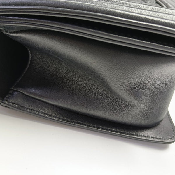 BOY CHANEL Medium Quilted Calfskin Black