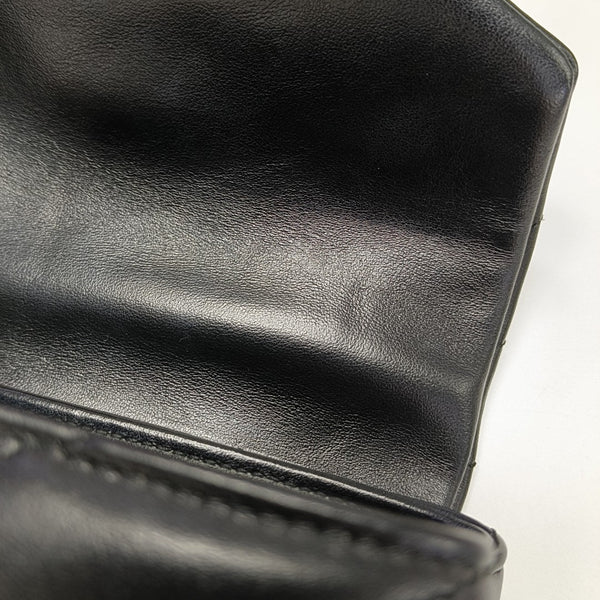 LOULOU Extra Small Chevron Calfskin Black