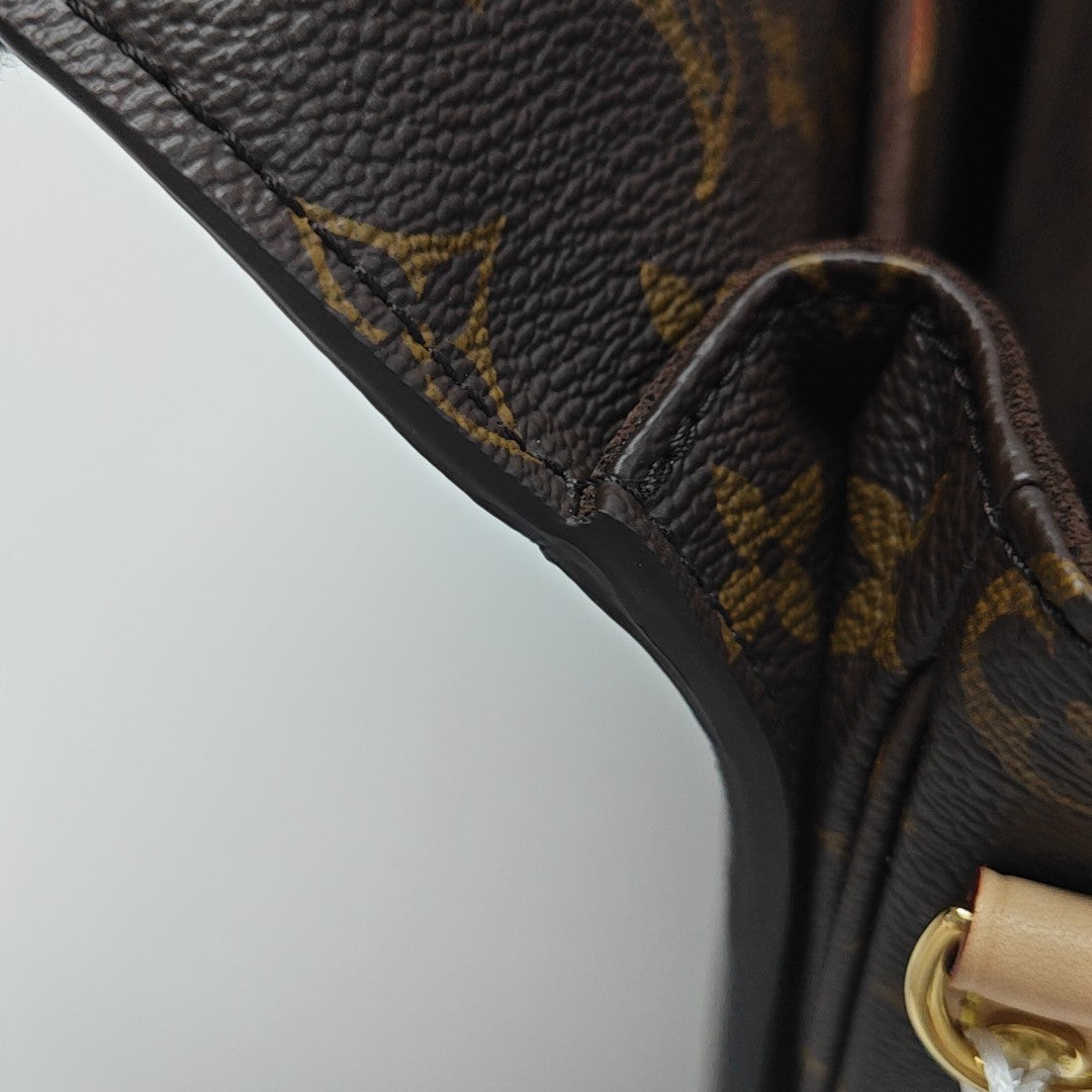 MÉTIS MM Monogram Coated Canvas Brown