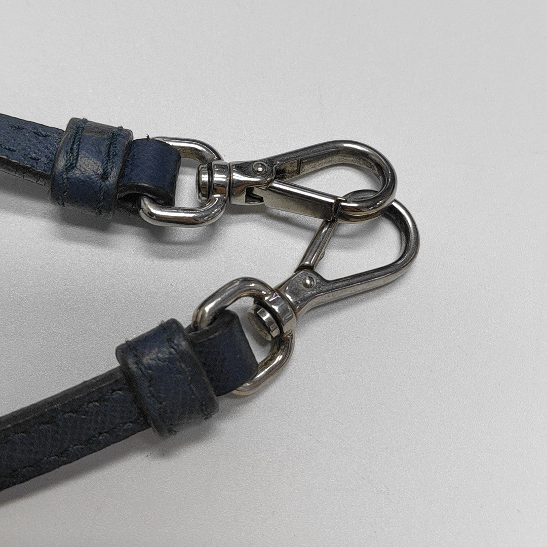 Nylon Shoulder Bag Blue
