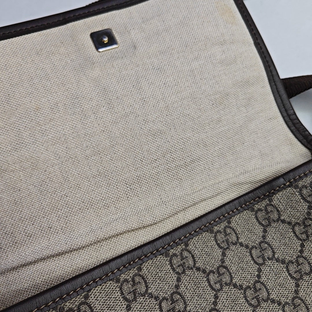 GG Supreme Monogram Coated Canvas Black