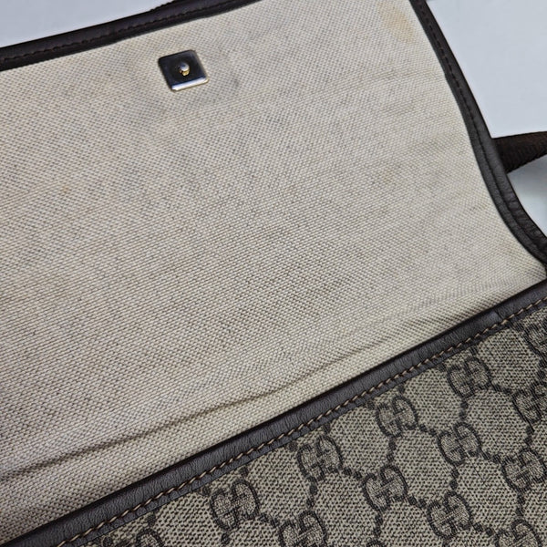 GG Supreme Monogram Coated Canvas Black