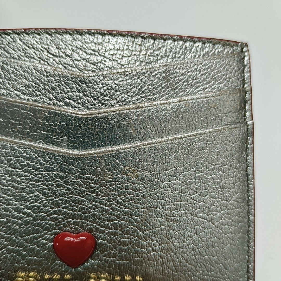 Love Lambskin Gray Card Holder
