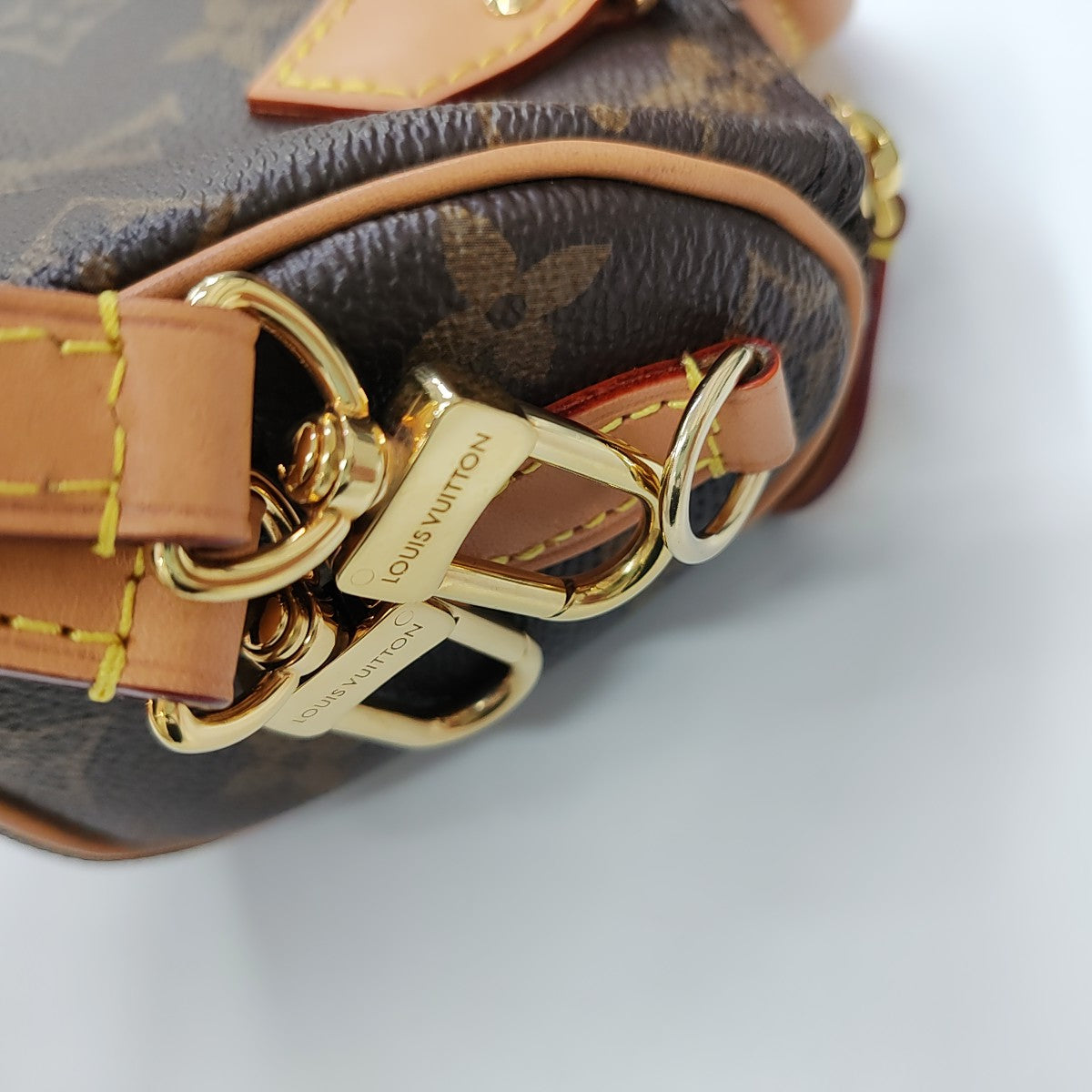 SPEEDY Nano Monogram Coated Canvas Brown