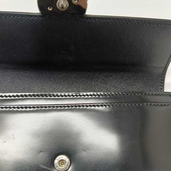 Interlocking G Small Calfskin Black Wallet