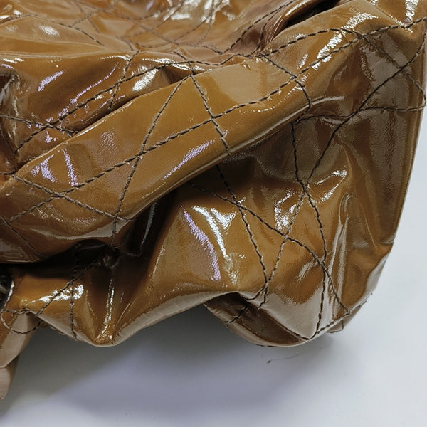 Le Trente Cannage Patent Leather Brown