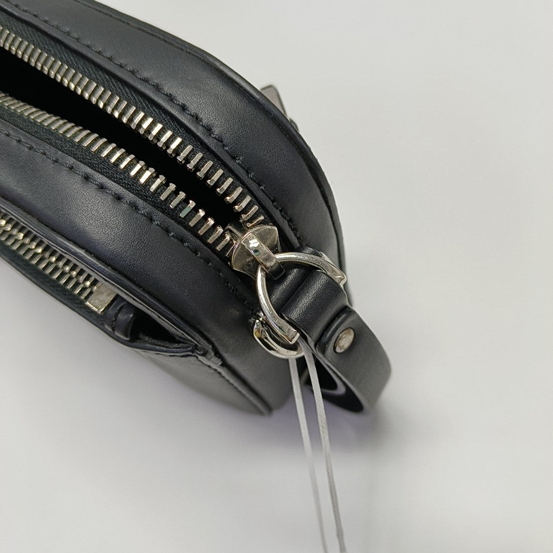 Vltn Small Calfskin Black