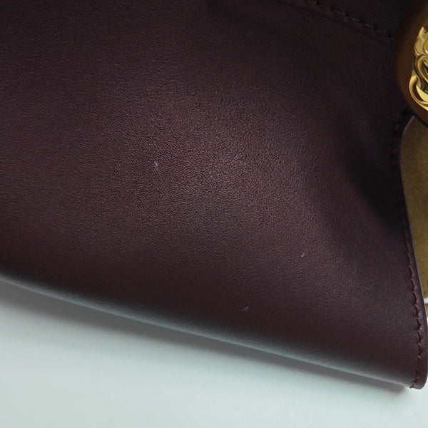 Pebble Bucket Mini Calfskin Red