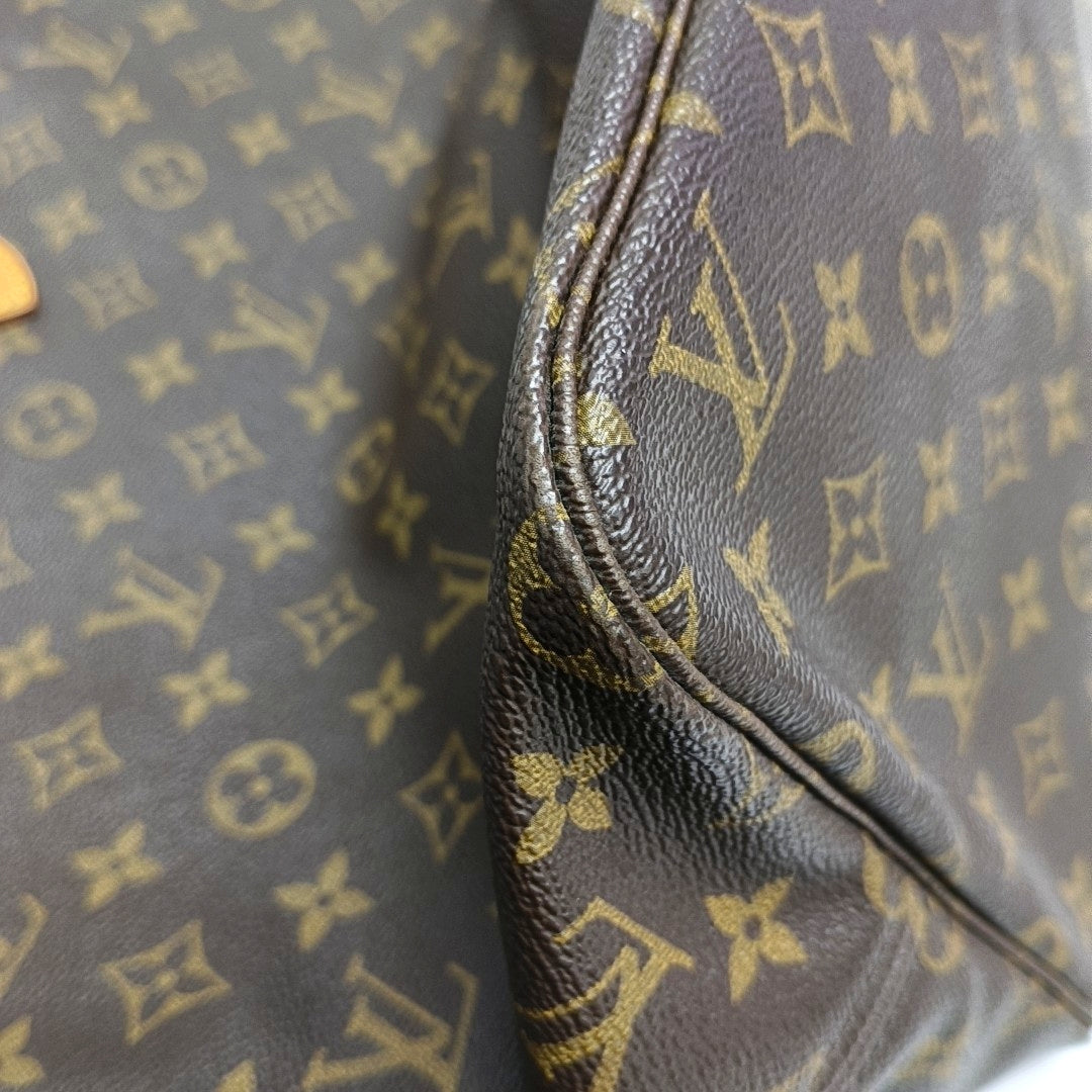 NEVERFULL GM Monogram Coated Canvas Brown