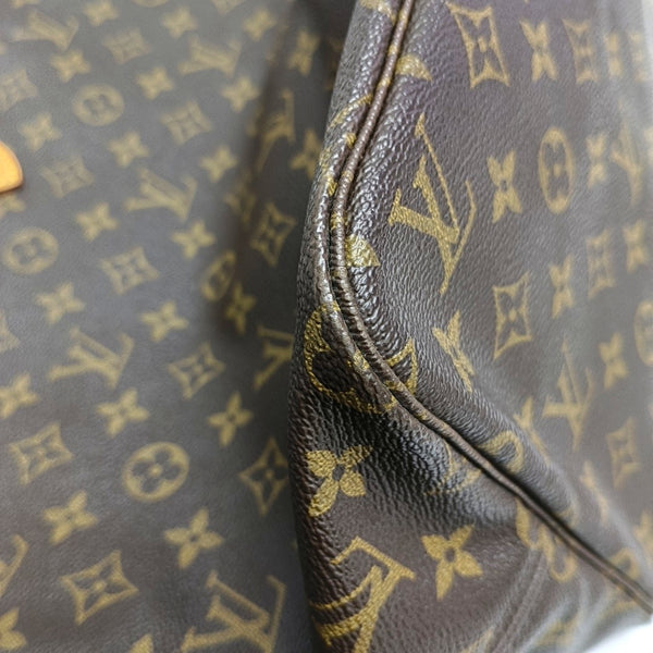 NEVERFULL GM Monogram Coated Canvas Brown