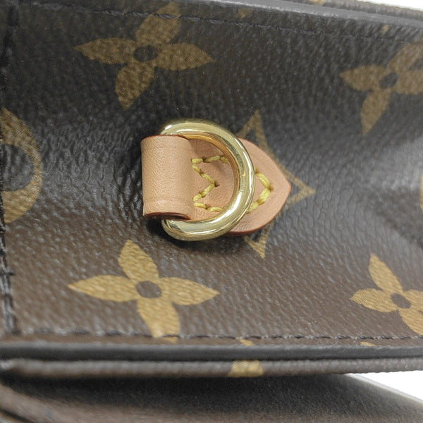 Lily Monogram Coated Canvas Brown