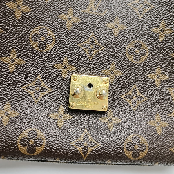MÉTIS MM Monogram Coated Canvas Brown