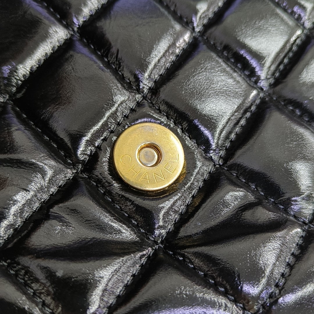 23C HOBO Medium Quilted Calfskin Black