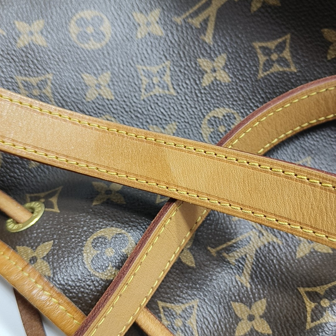 NOÉ BB Monogram Coated Canvas Brown