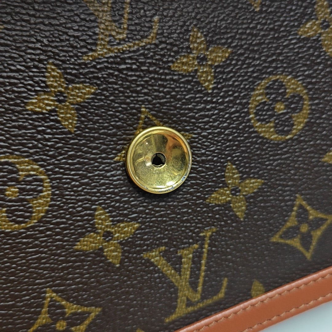 DAME Monogram Coated Canvas Brown