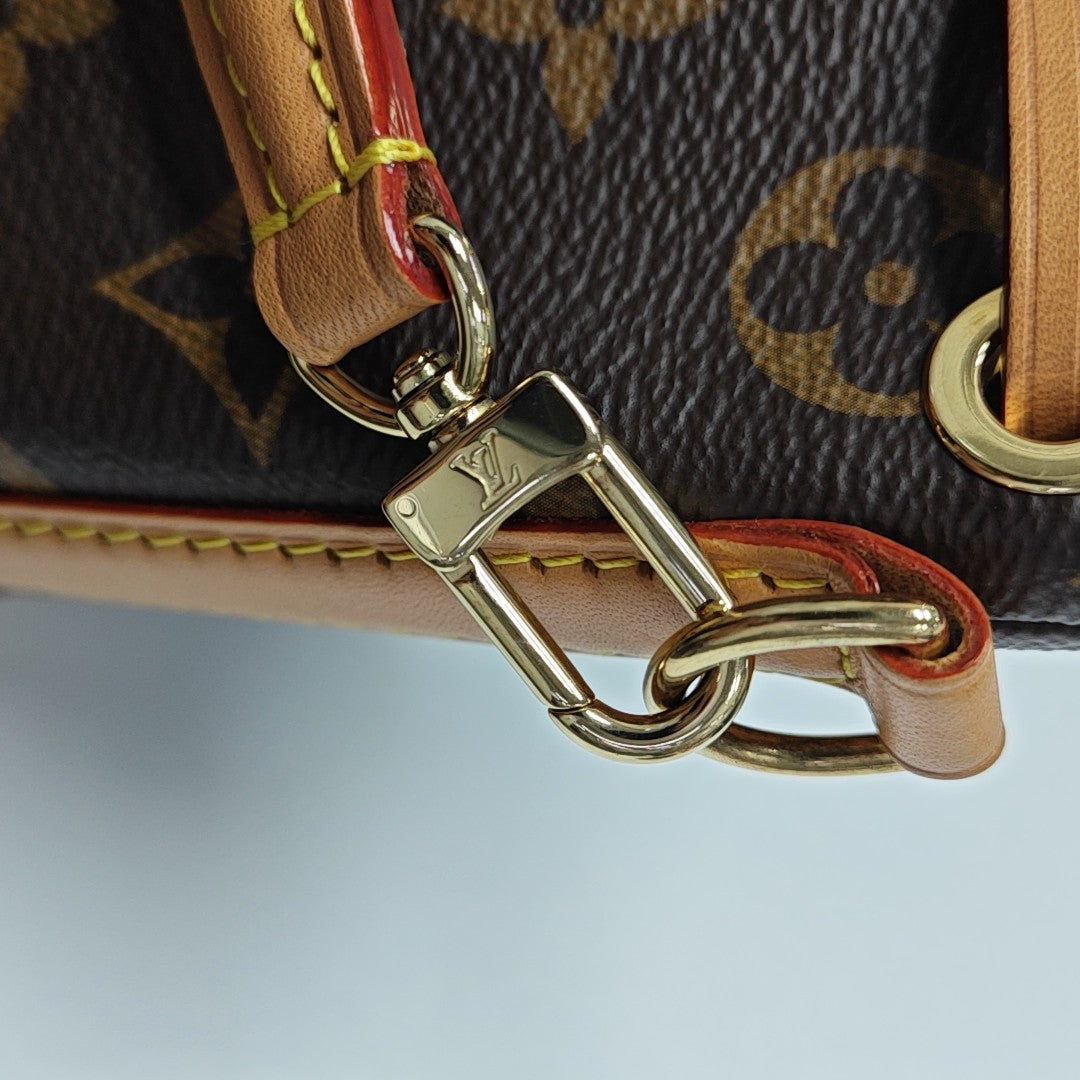 NOÉ Nano Monogram Coated Canvas Brown