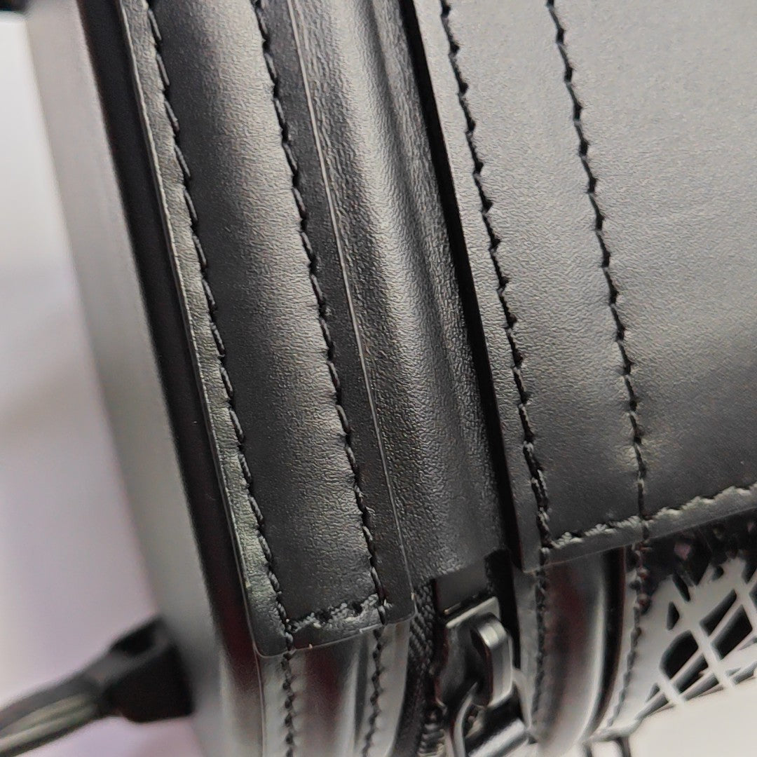 CANNES Monogram Calfskin Black