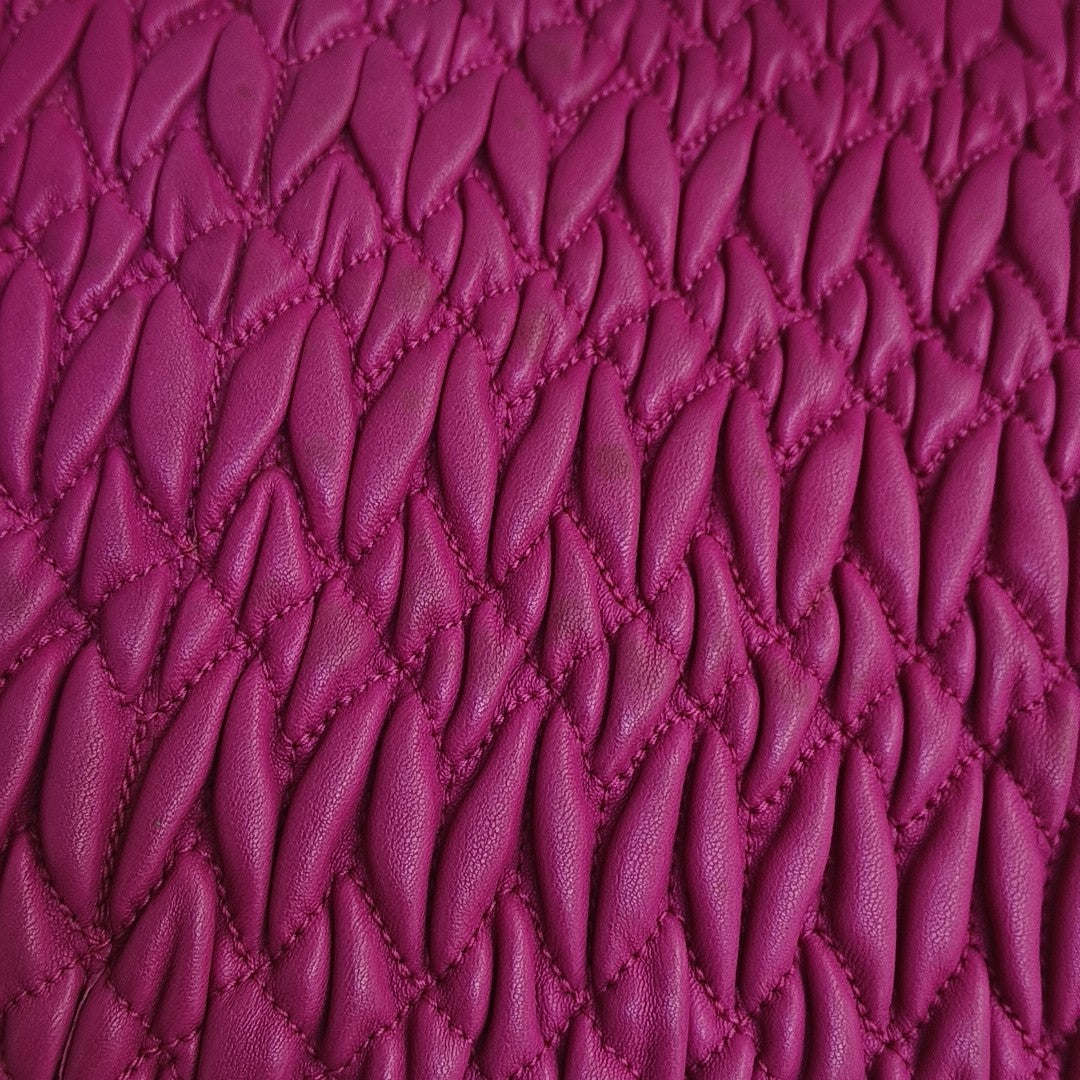 Crystal Quilted Lambskin Red