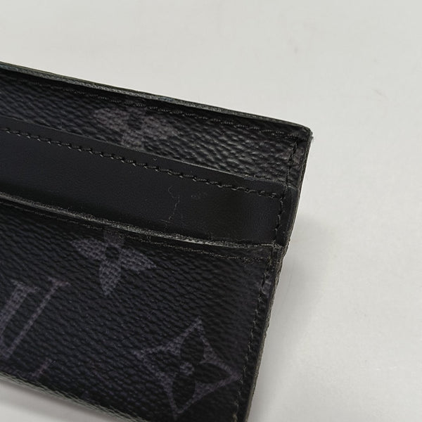 Monogram Coated Canvas Clutch Black