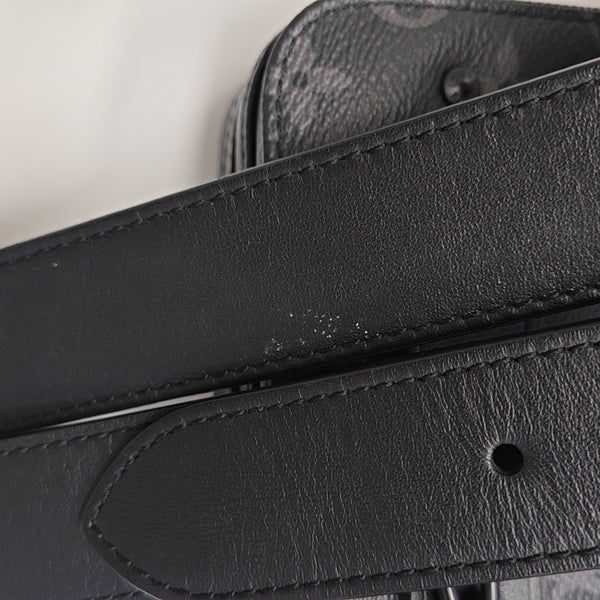 STEAMER Monogram Coated Canvas Black