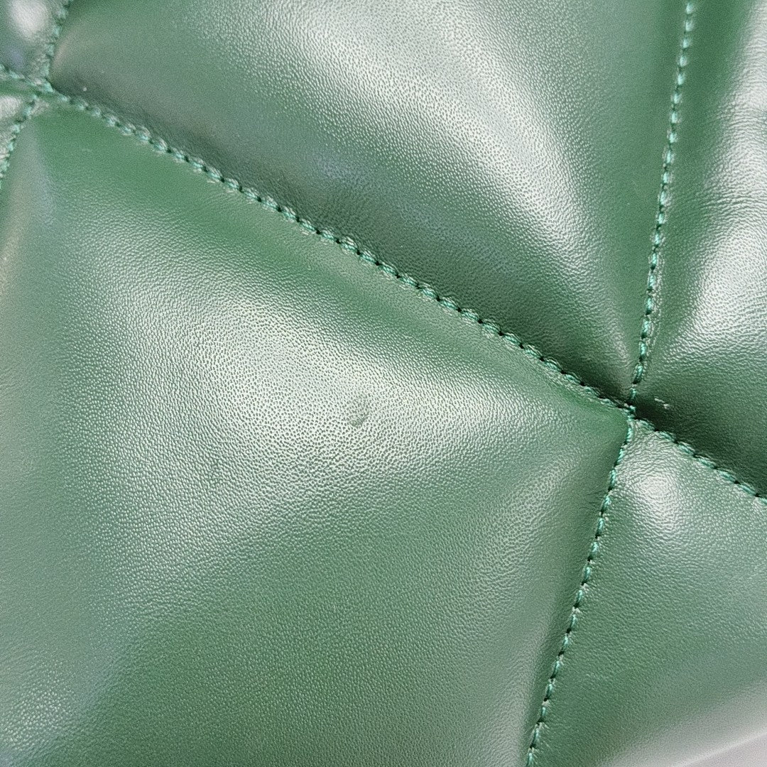 B. Quilted Calfskin Green