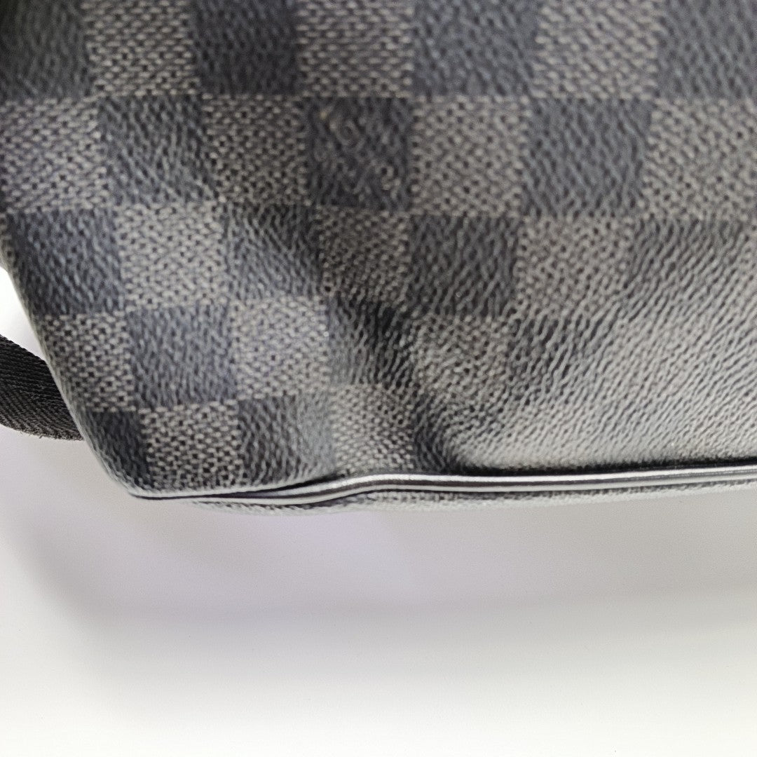 JOSH Damier Graphite Coated Canvas Gray