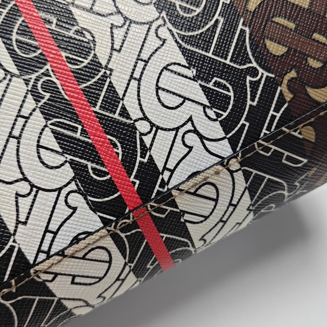 Crossbody Bag Coated Canvas Multicolor