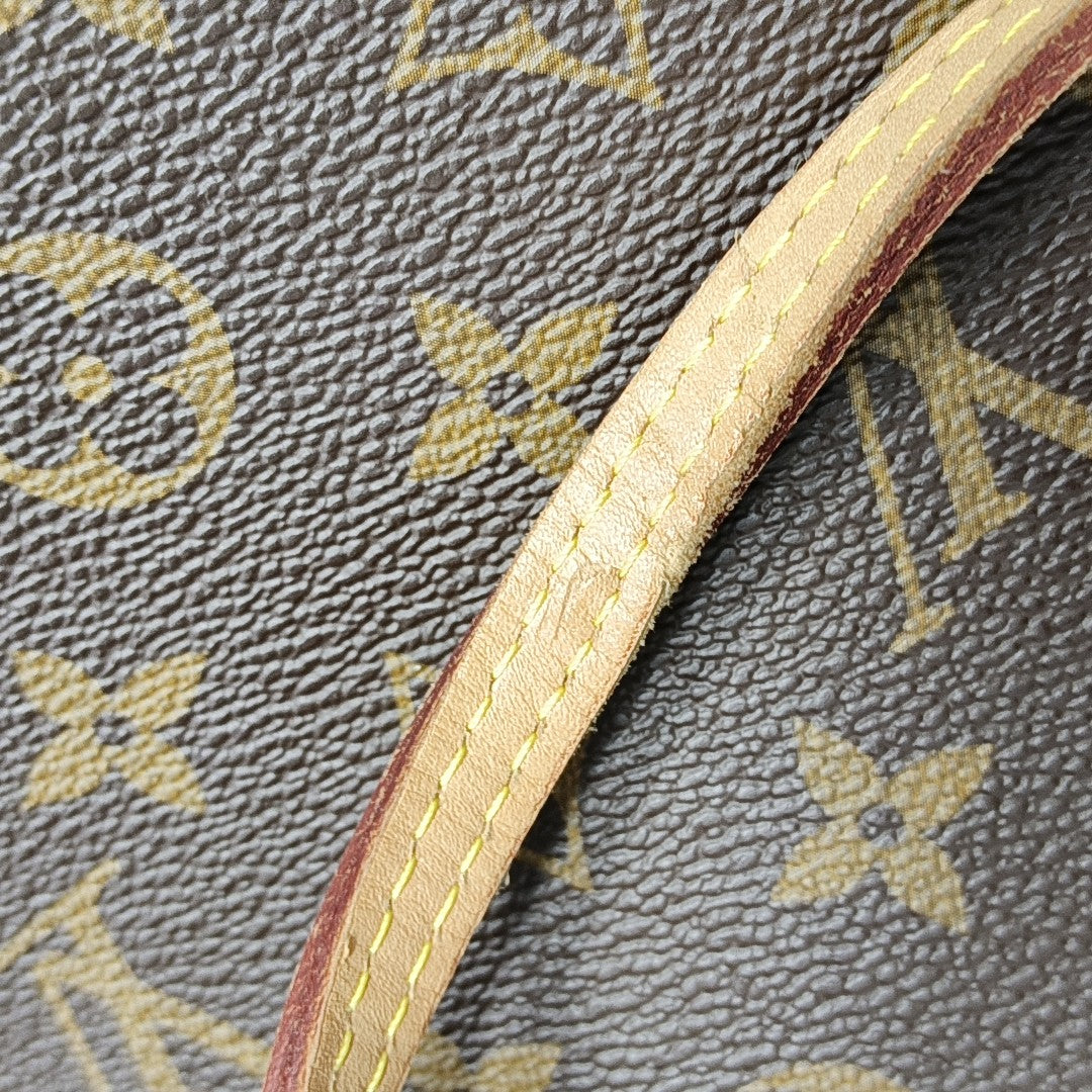 NEVERFULL MM Monogram Coated Canvas Brown