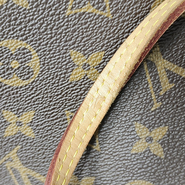 NEVERFULL MM Monogram Coated Canvas Brown