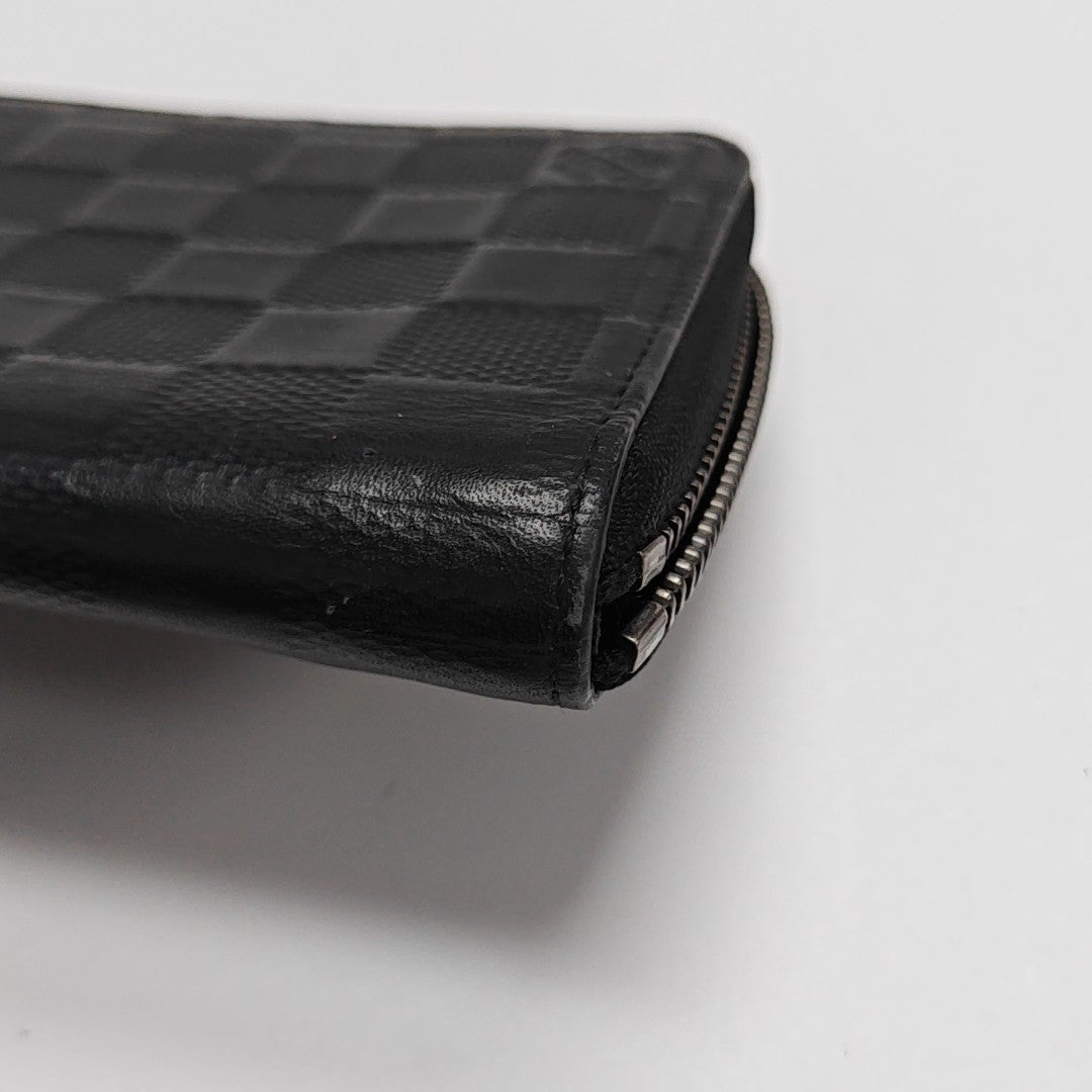 ZIPPY Damier Graphite Calfskin Black Wallet