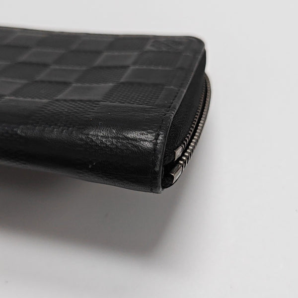 ZIPPY Damier Graphite Calfskin Black Wallet