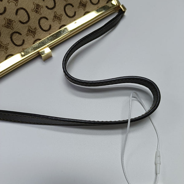 Fabric Shoulder Bag Beige