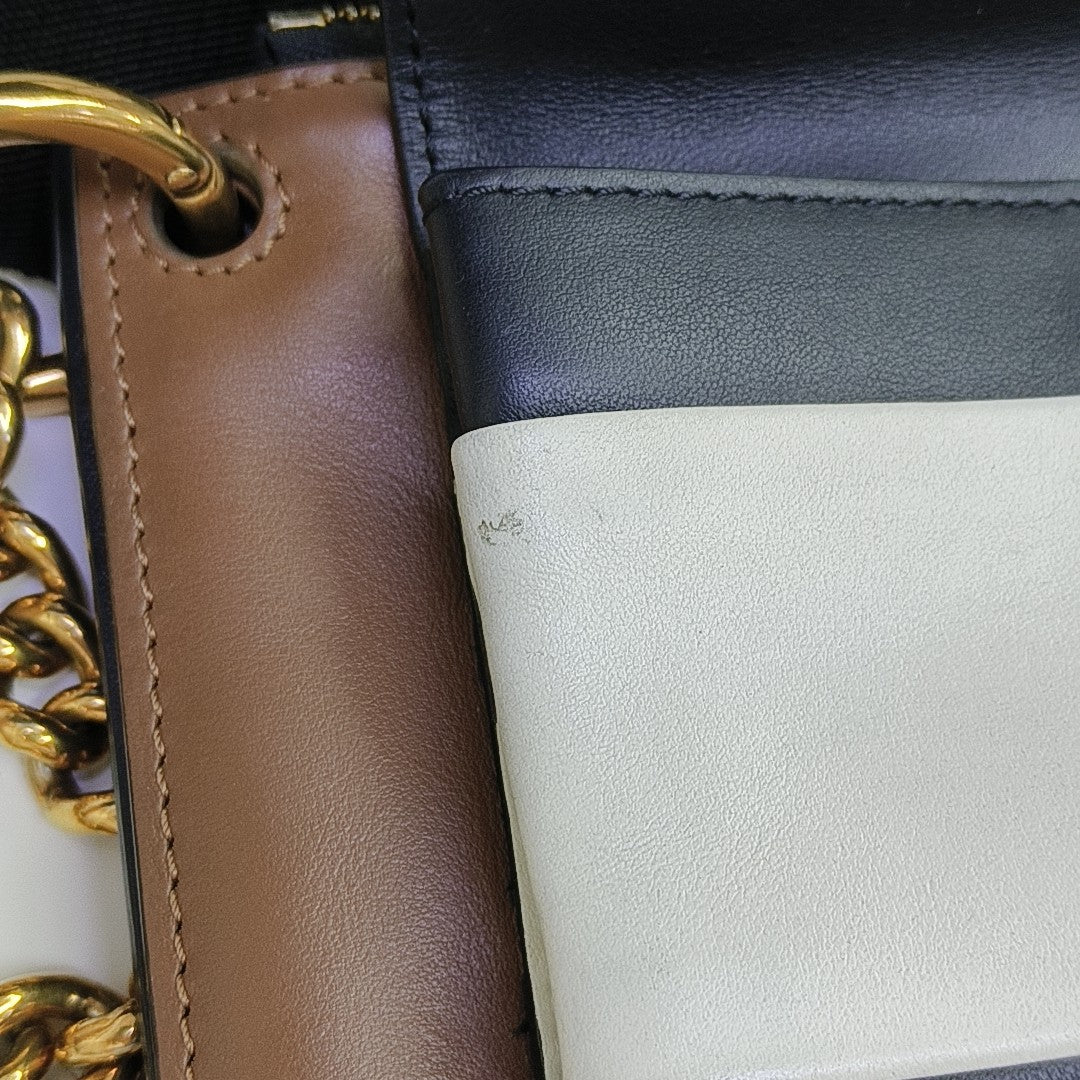 Calfskin Shoulder Bag Multicolor