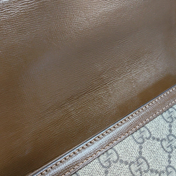 Horsebit 1955 Medium Monogram Coated Canvas Beige