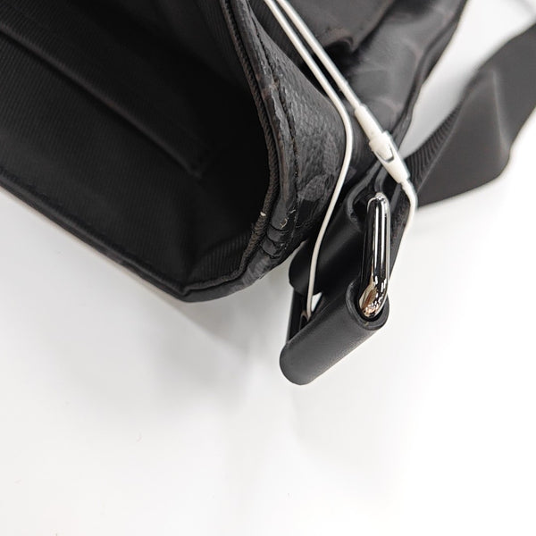 DISTRICT MM Monogram Coated Canvas Black
