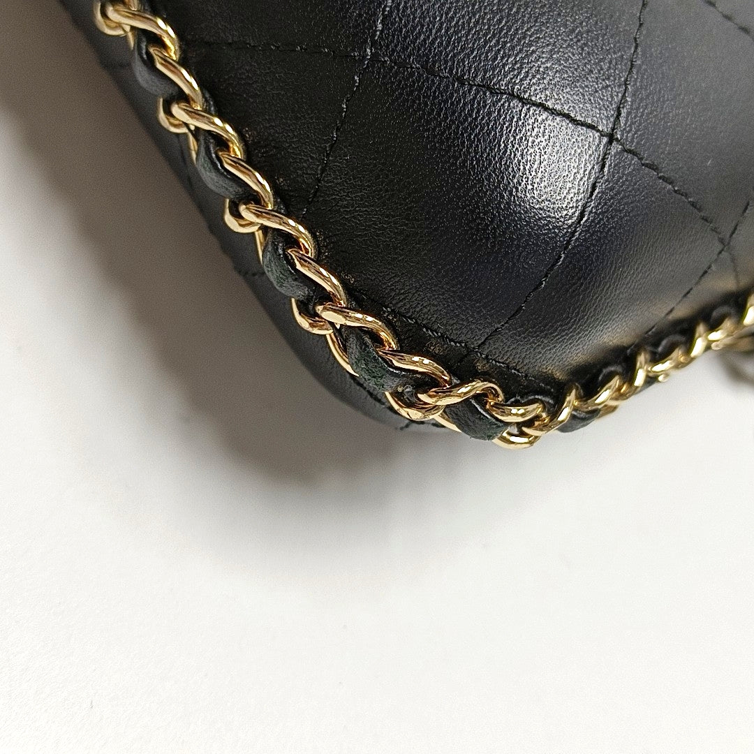 Quilted Lambskin Black