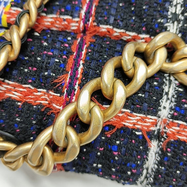 CHANEL 19 Large Quilted Wool Multicolor