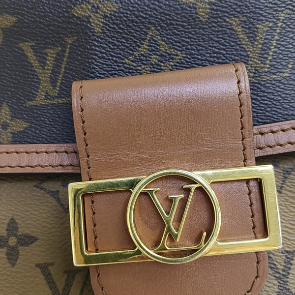 DAUPHINE Mini Monogram Coated Canvas Brown