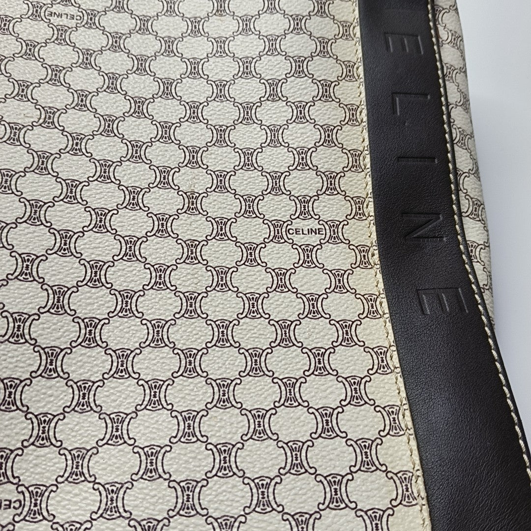 Coated Canvas Tote Bag White