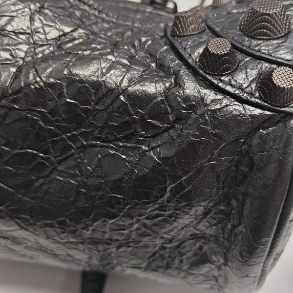 Le Cagole Small Lambskin Gray