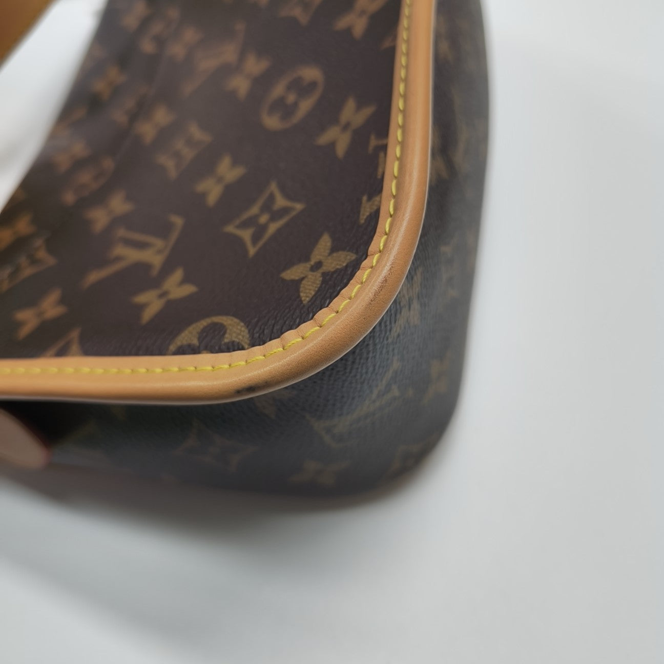 DIANE Monogram Coated Canvas Brown