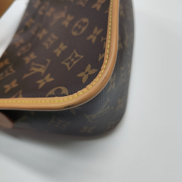 DIANE Monogram Coated Canvas Brown