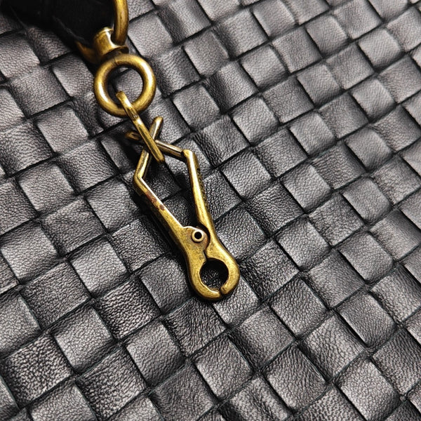Calfskin Shoulder Bag Black